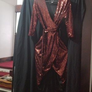 Sequins Wrap Dress